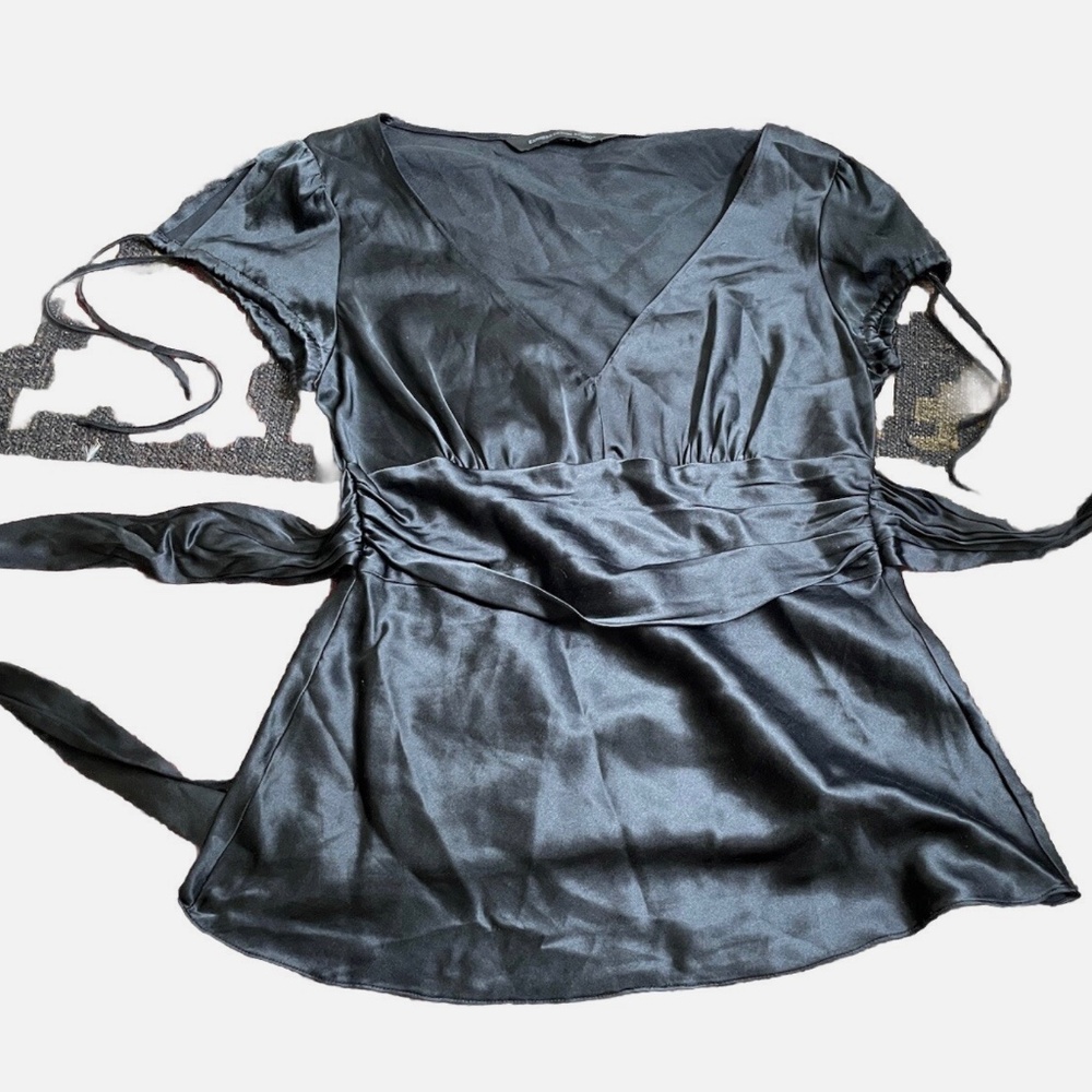 Vintage Express Silk Blouse Top Size Large